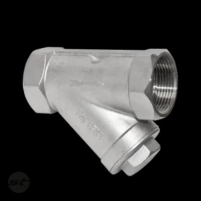 Schmutzfänger Schrägsitz V4A, NPT-Gewinde