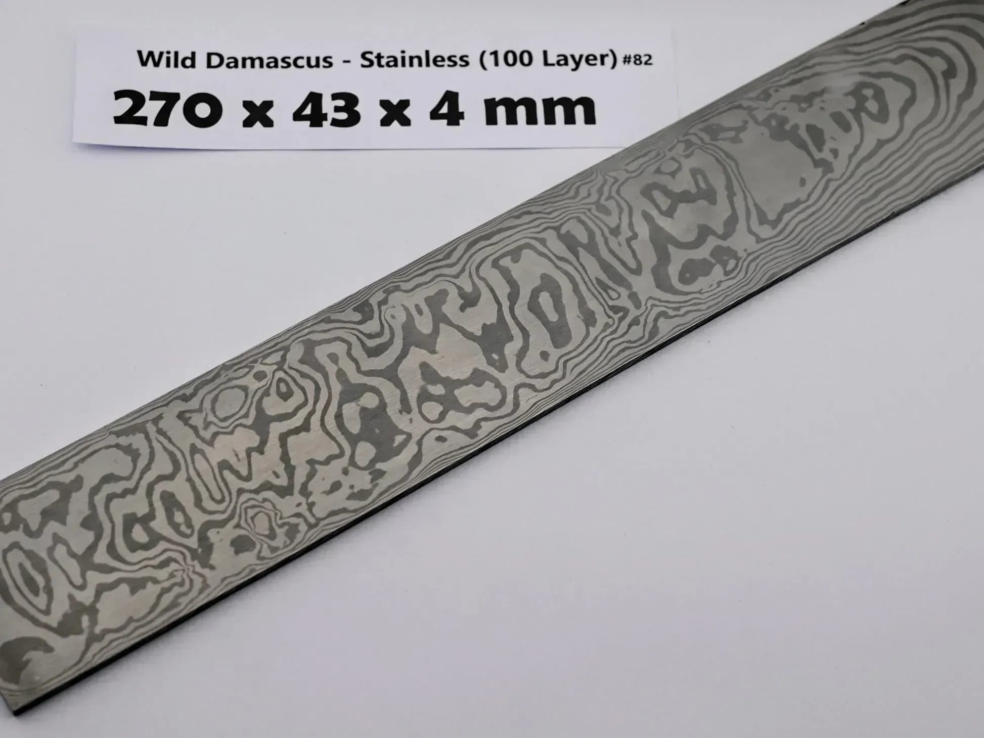 Paschinger Messer Wilder Damast - Rostfrei (100 Lagen) - 4 mm