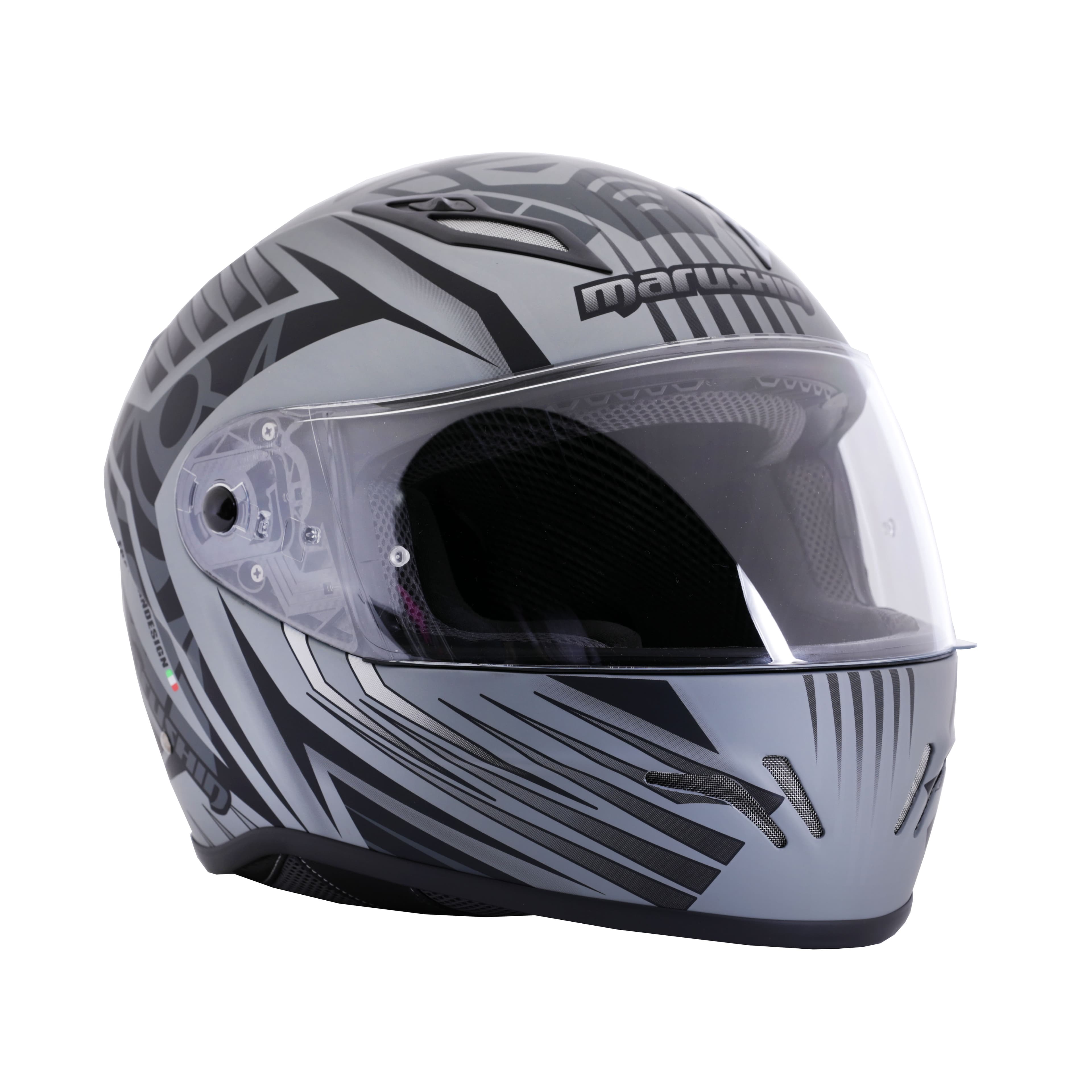 Marushin FullFace RS3, Samurai matt grey / black XL