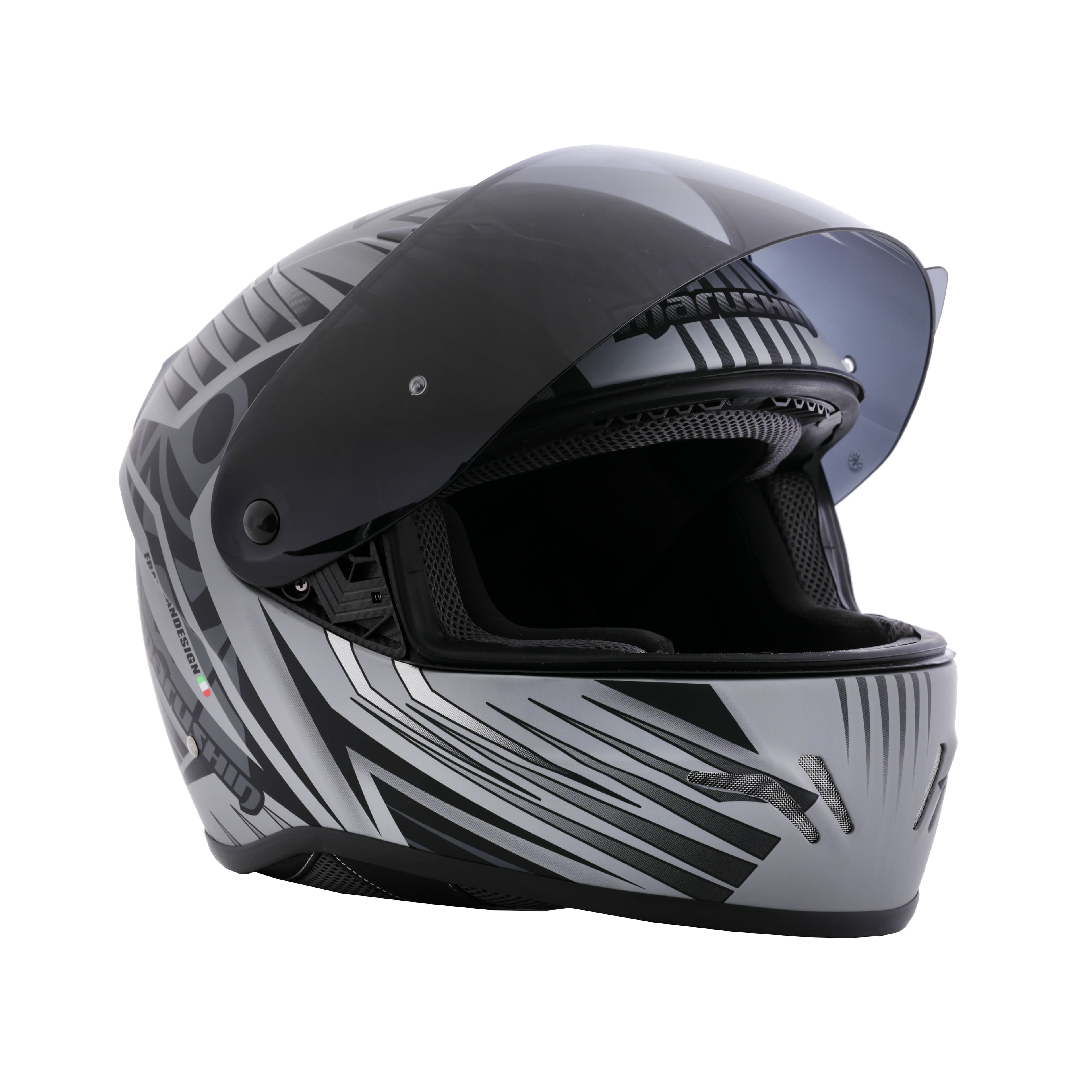 Marushin FullFace RS3, Samurai matt grey / black XL