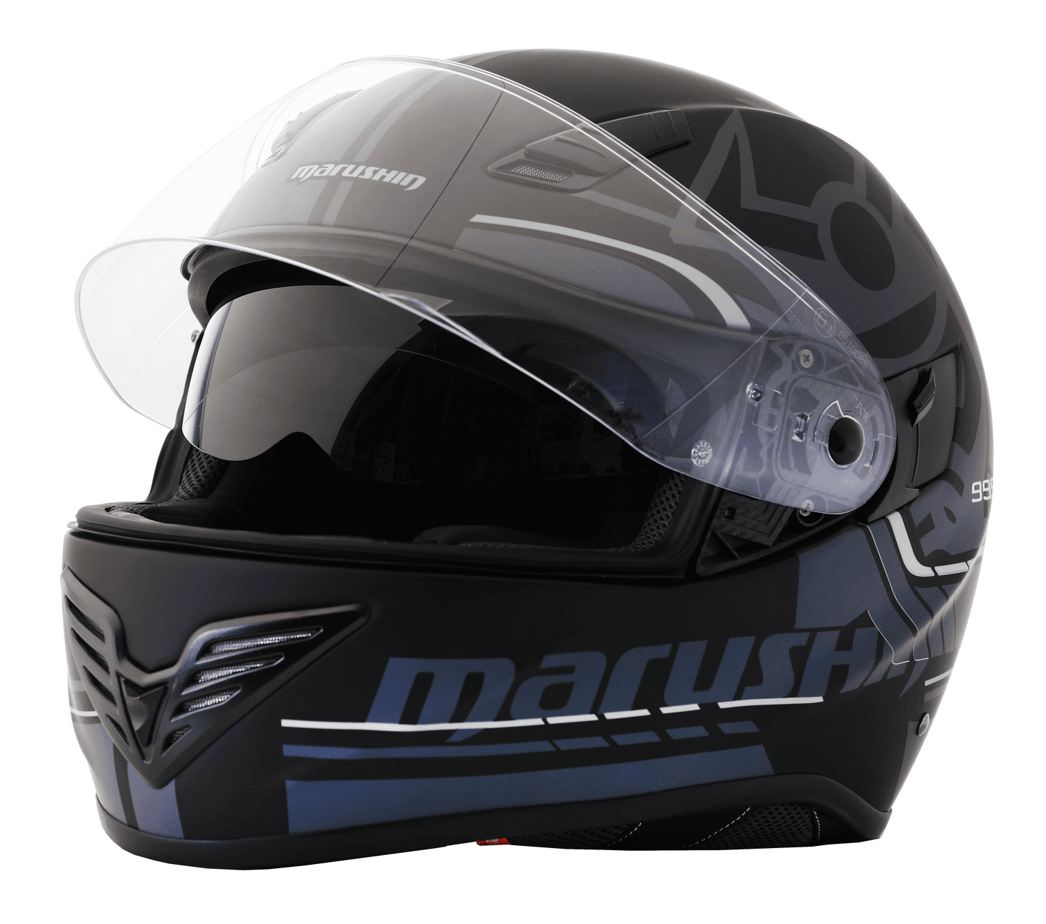 Marushin FullFace 999 RS Comfort, Laser matt black XL