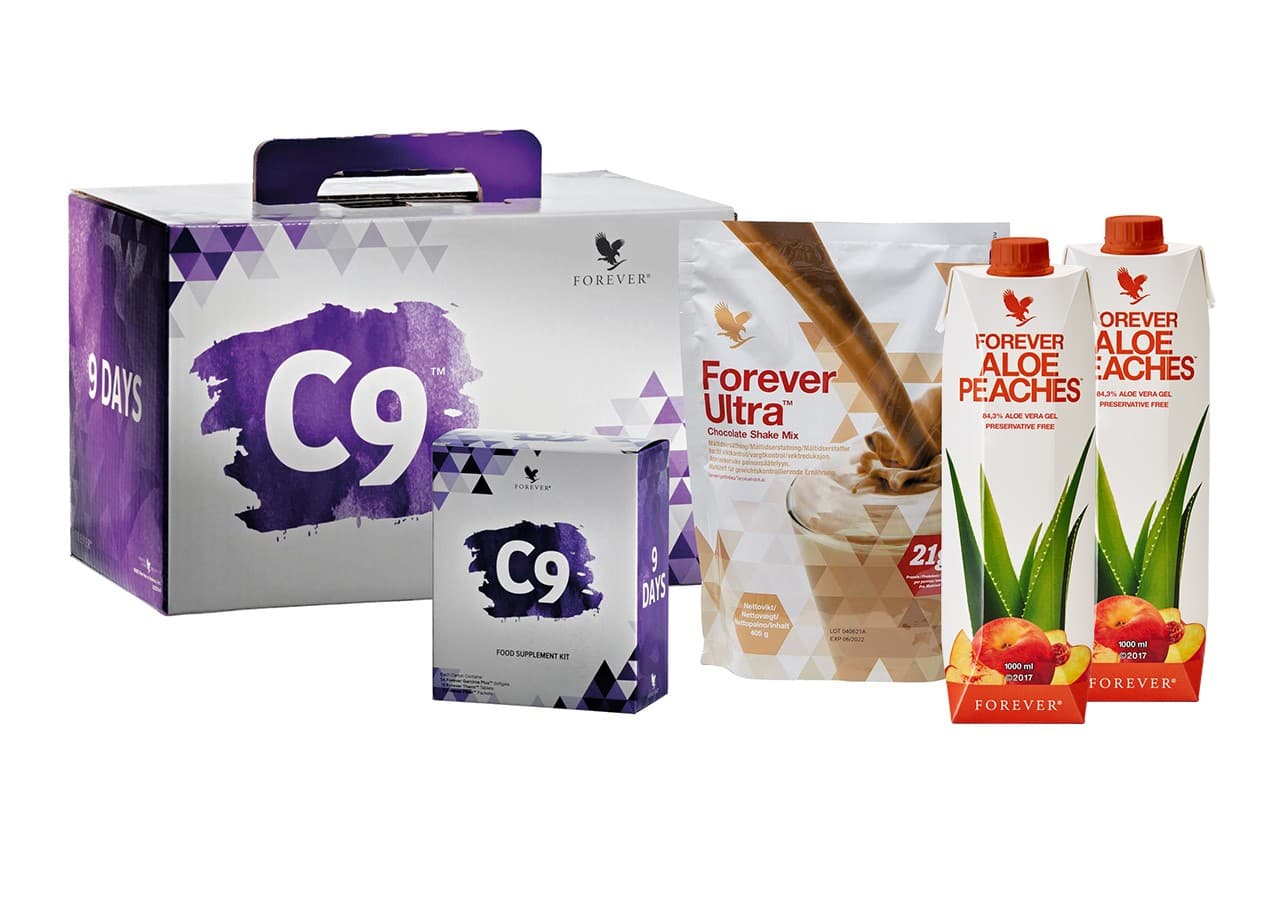 C9 Peaches Chocolate - Set mit Shake/Drink und Inner Pack (630)