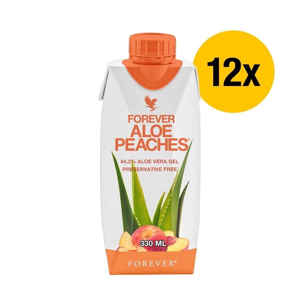 Fruchtig-frischer Aloe-Peach-Drink - Forever Peach 330ml  (12x) - (77812)