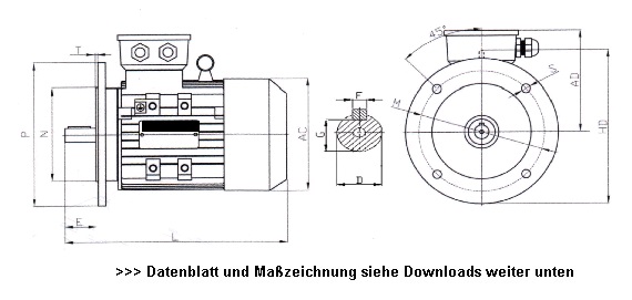 Drehstrommotor 4KW 3000Upm