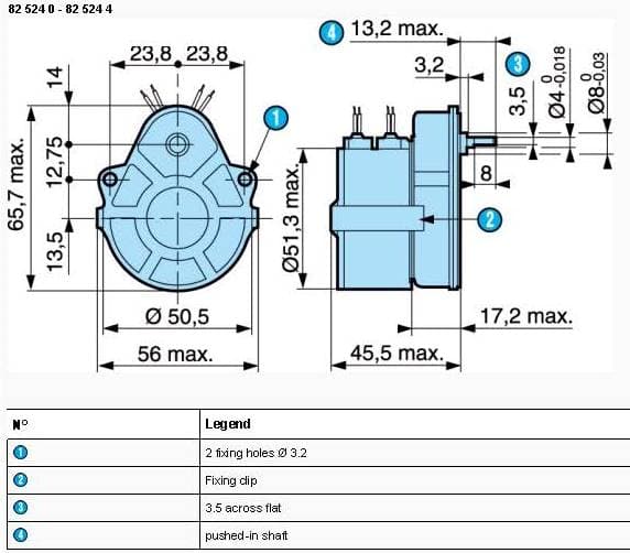 Synchrongetriebemotor 230V 10Upm