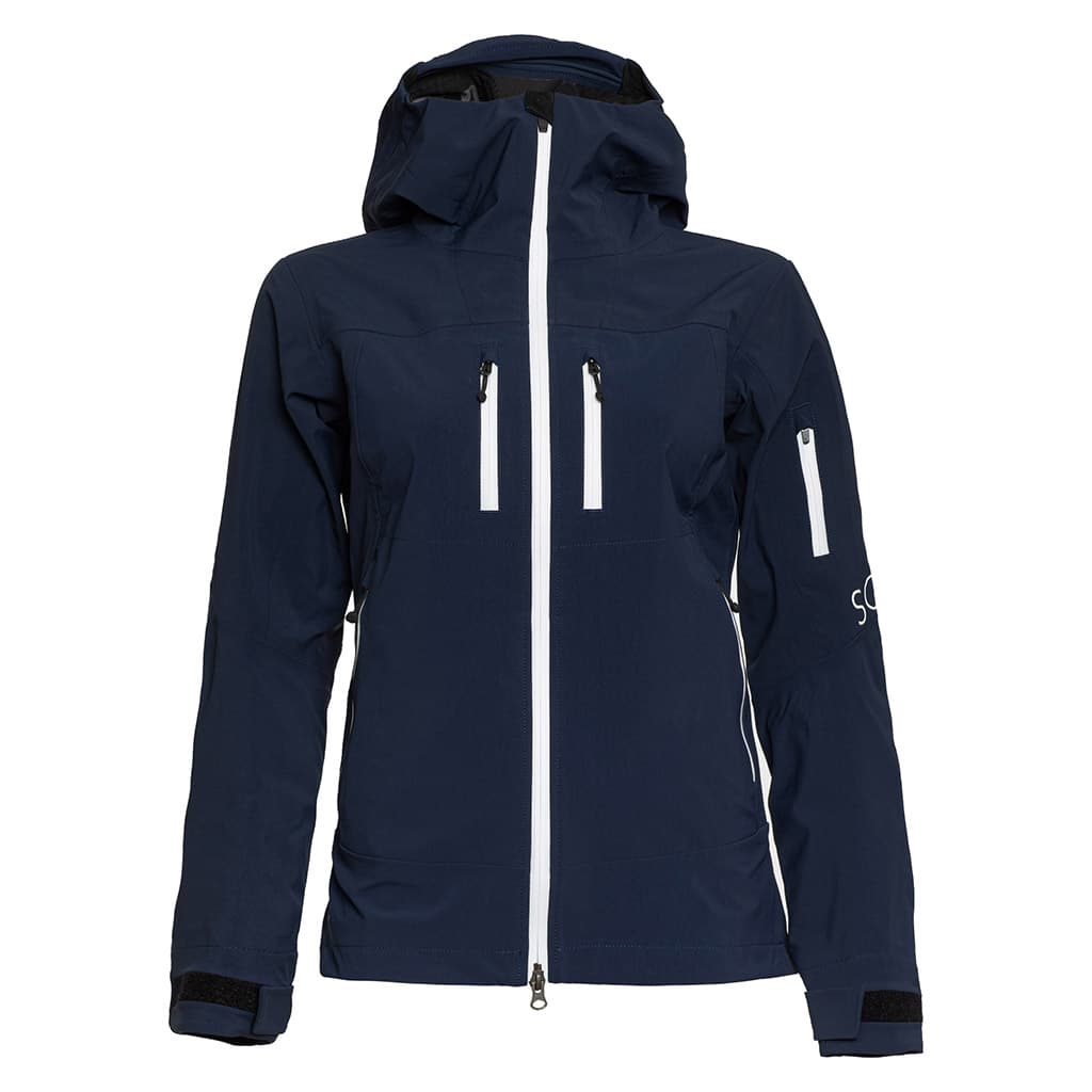 sMerinoshell Jacke Selo w Dunkelblau L