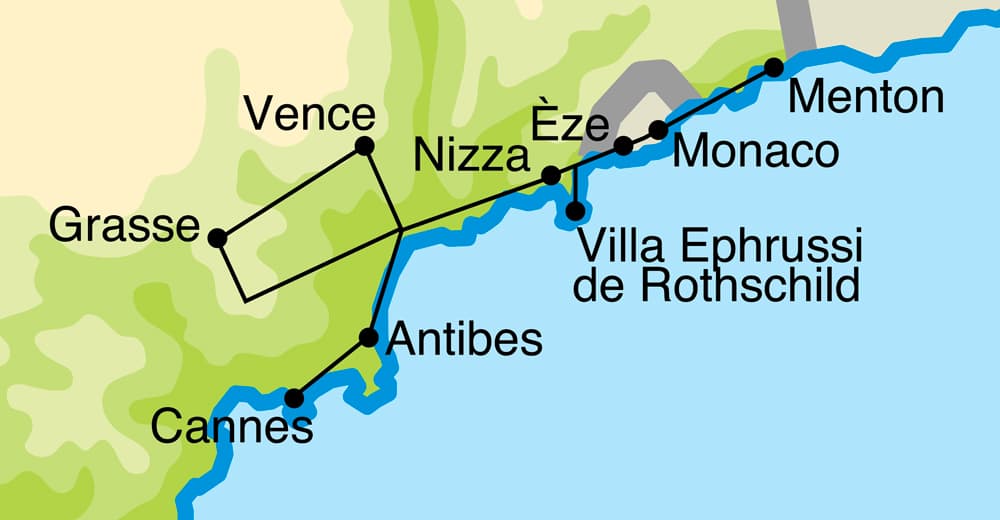 Rundreise Côte d'Azur - Nizza
