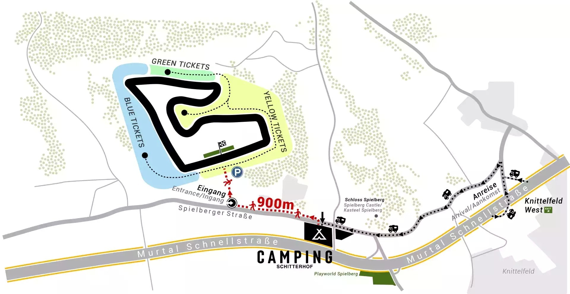 Formel 1 Campingplatz Österreich ruhige Lage