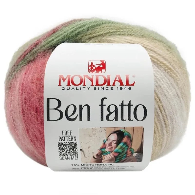 Mondial Ben Fatto neues Garn Herbst/Winter 2025, Farbe 773