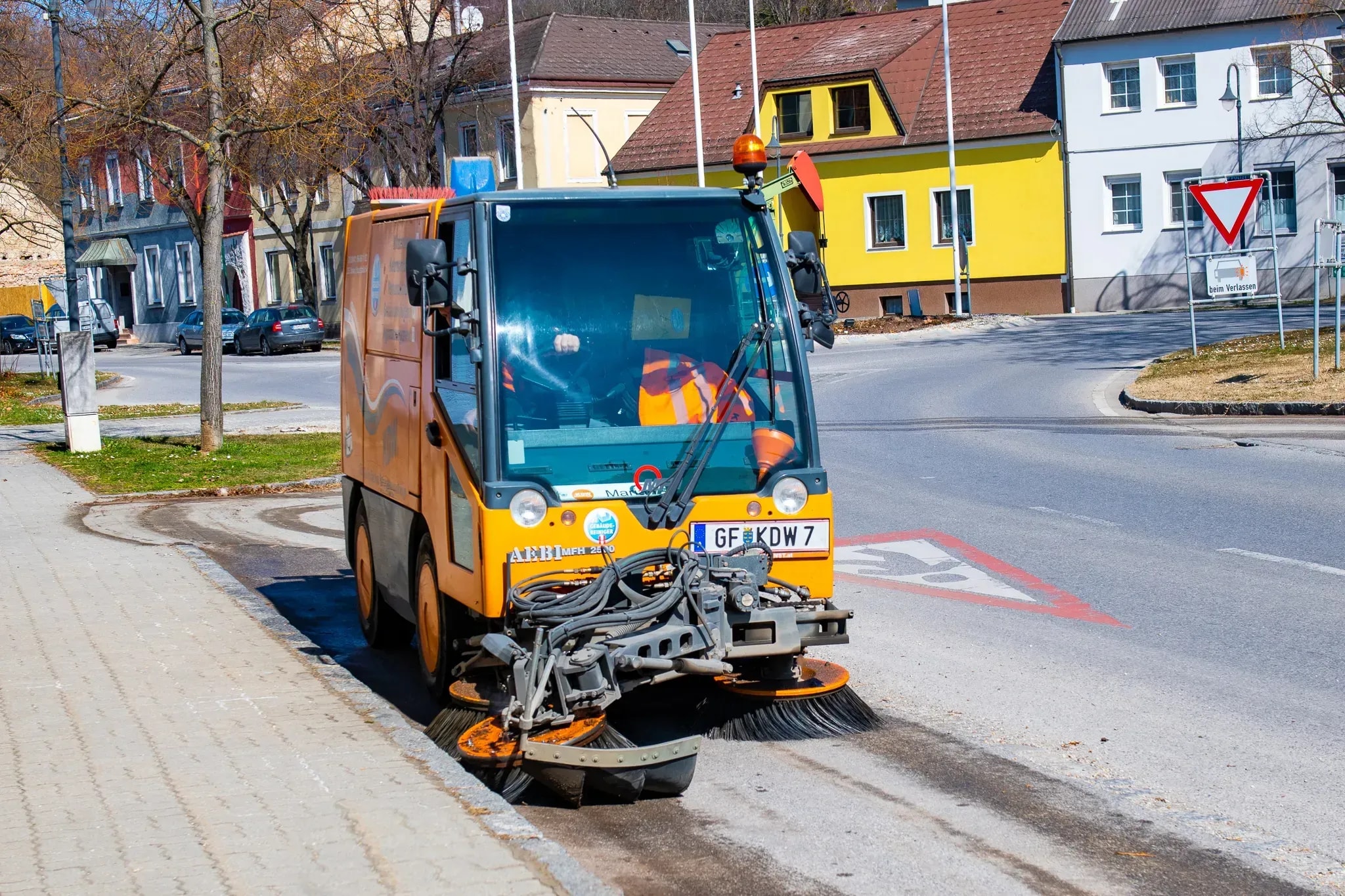 Kehrmaschine in Korneuburg