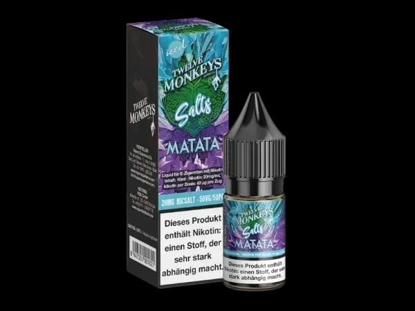 Twelve Monkeys - Iced - Nikotinsalz Liquid - Matata (Packung: 1er Packung / Stärke: 20 mg/ml / Geschmack: Matata) (995,00 EUR / liter)