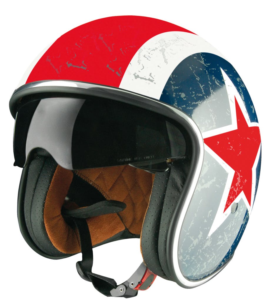 Helm Rebel Captain America red/blue/white S