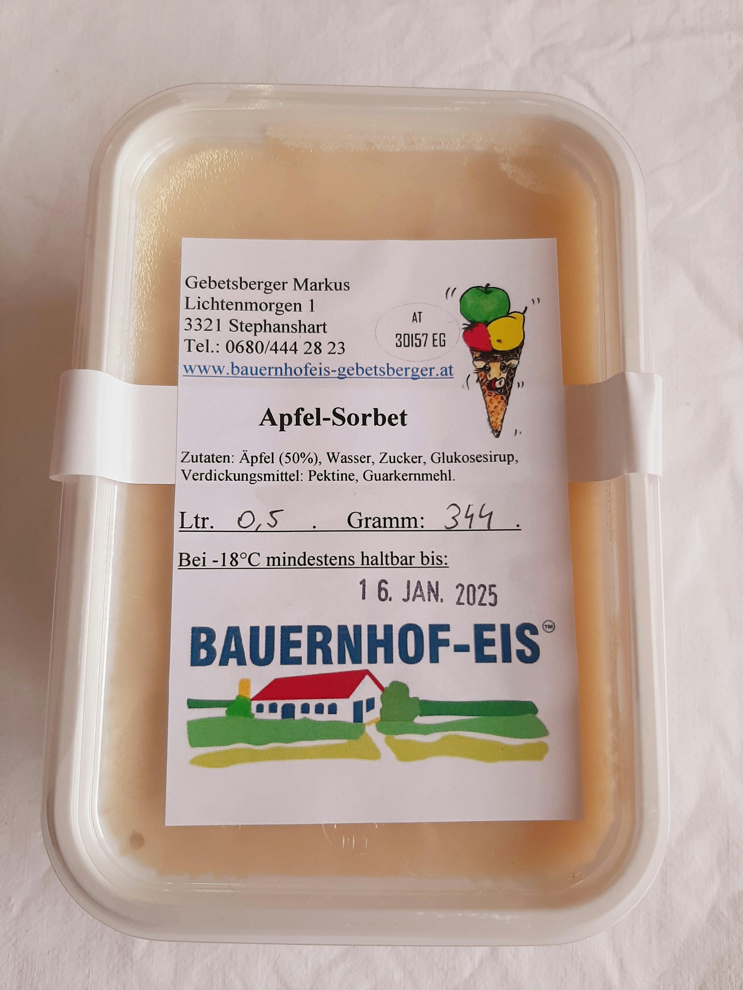 Bauernhofeis - Apfelsorbet