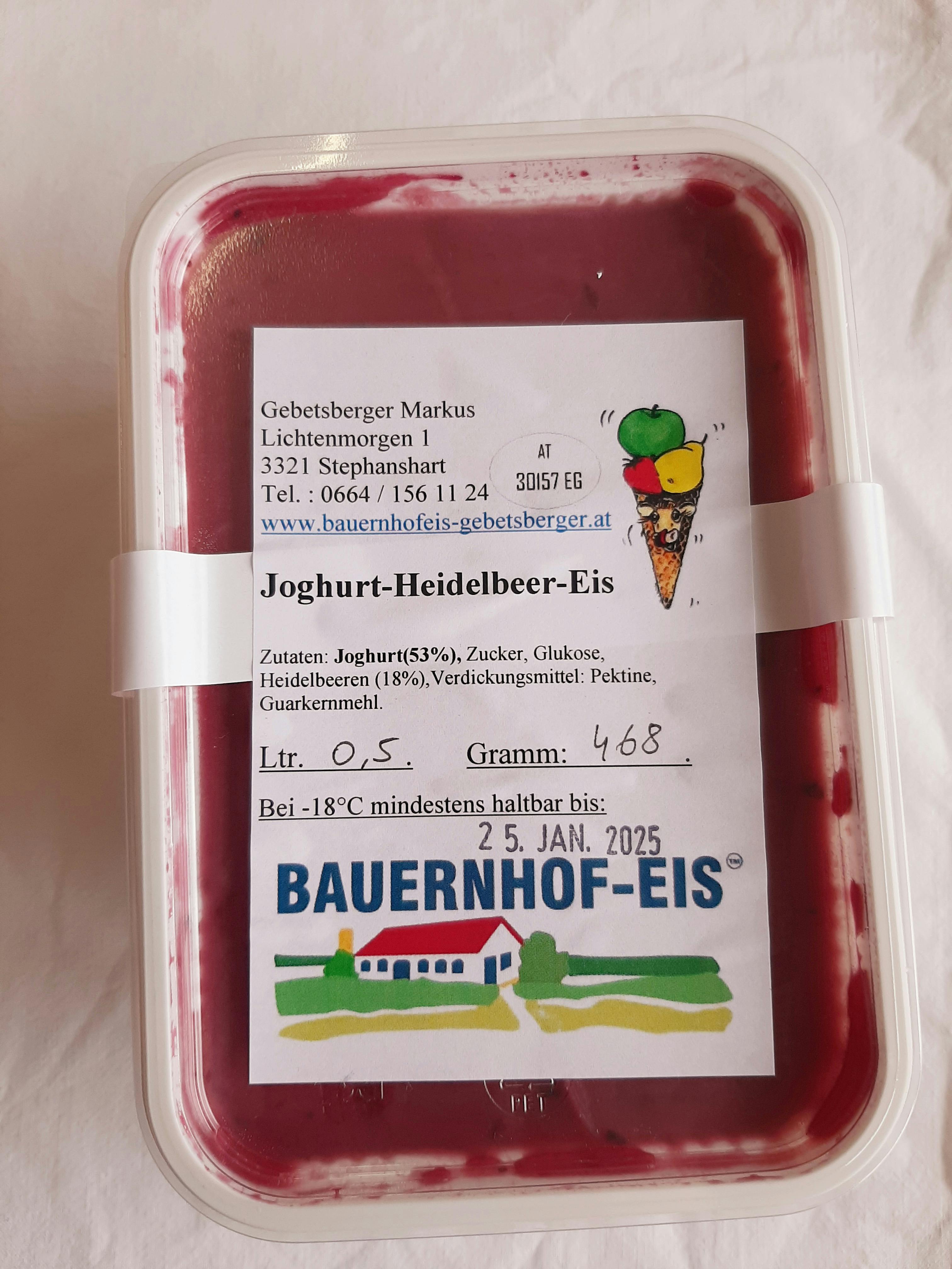 Bauernhofeis - Heidelbeere