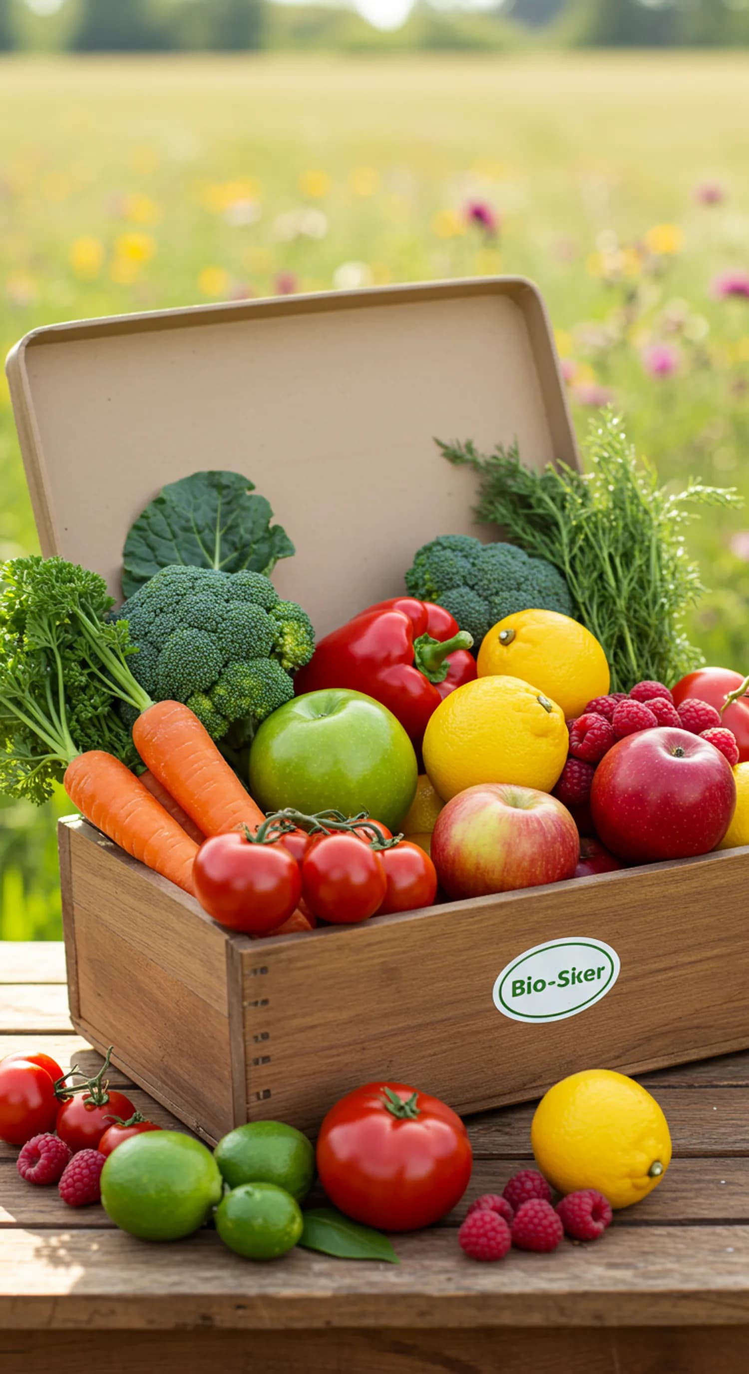 Biokiste: Frische, Vielfalt und Nachhaltigkeit direkt an deine Tür banner
