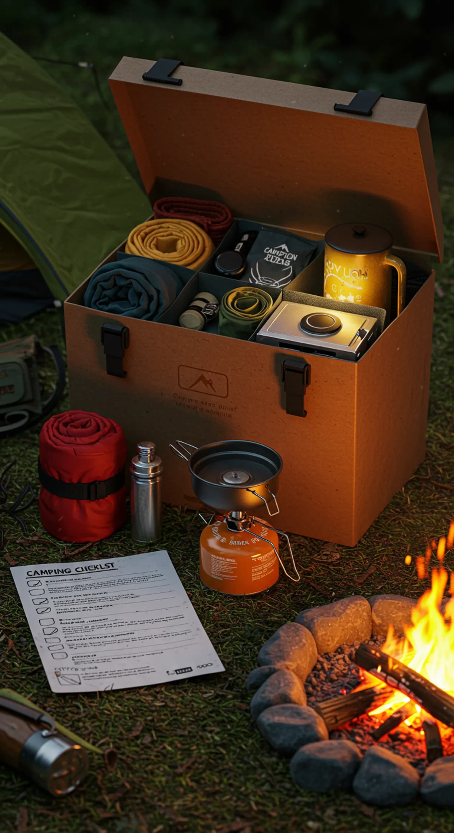 Campingbox packen: Die ultimative Checkliste für dein Abenteuer banner