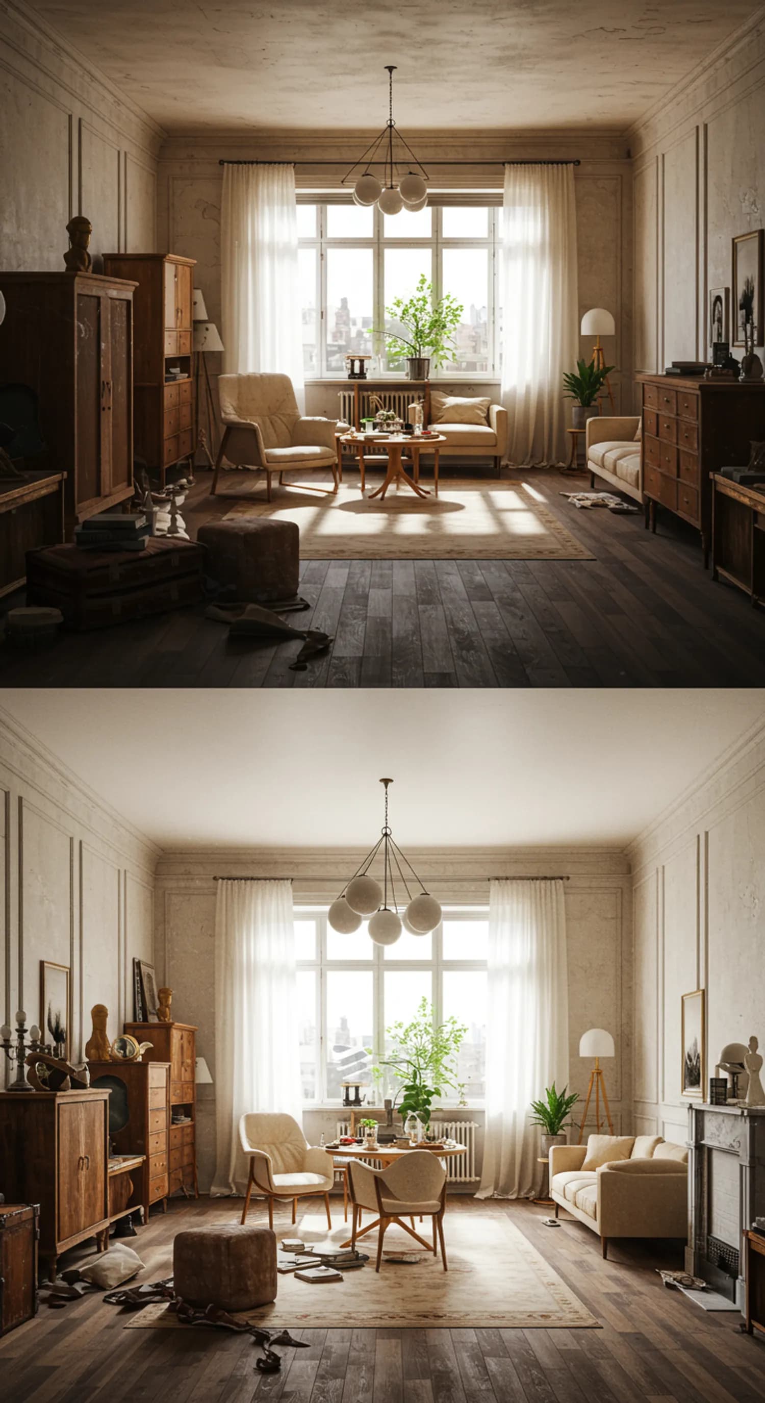 Die besten kostenlosen Apps zur Raumplanung: Vorher-Nachher-Vergleich banner